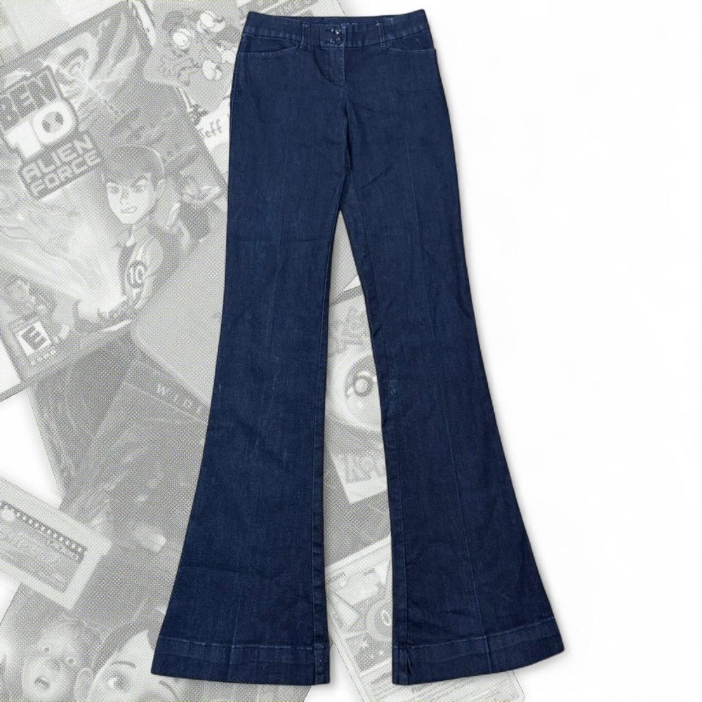 Y2K The Limited Denim Dark Blue Wash Fit & Flare 678 Fitted Bootcut Flared Jeans